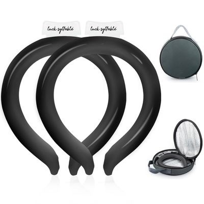 2PCS Neck CoolingTube with Insulated Bag, Reusable Ice Coolers Wearable Body CoolingProducts, Neck Coolers for HotWeather