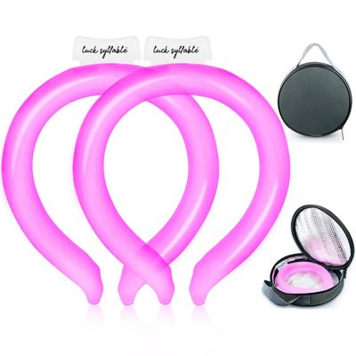 2PCS Neck CoolingTube with Insulated Bag, Reusable Ice Coolers Wearable Body CoolingProducts, Neck Coolers for HotWeather