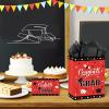 1Pc Red Black Graduation Gift Bag with Tissue Paper and Cards 13'' Red Black Congrats Grad Gift Wrapping Bag Treat Bag Class of 2026 Graduation Gift Favors Bag for Senior Junior College Graduates view 3