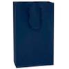 Navy Matte Gift Bags,Ideal for Sales Birthday Wedding Party Favor Holiday Present. Cub 8x4x10 Inch, 10 Pack view 1