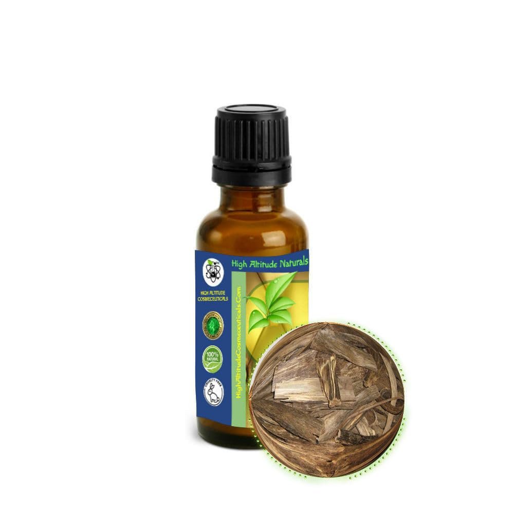 Agarwood Essential Oil - Aged Aquilaria Malaccensis Tree Wood - Oud Oil for Aromatherapy, Perfume, Incense, Spiritual Meditation, Cosmetics - Pure & Natural, Undiluted, Uncut - 30ml (1oz)