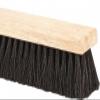 PRO SOURCE Tampico-Bristle Push Broom Head with Threaded Wood Block: 18" Wide view 3