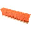PRO SOURCE Heavy Duty Orange Bristle Pushbroom Head with Threaded Block: 24" Wide view 2