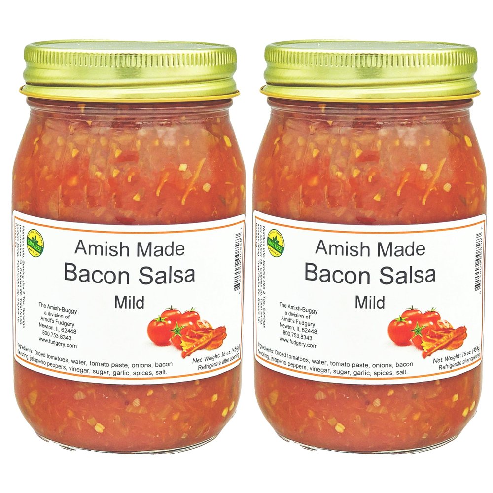 Amish Salsa - 2-16 Oz Jars (Bacon Mild)
