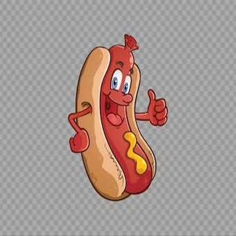 NineLife Basics Decal Sticker hot Dog with Mustard Spicy Fast Food Cantine Decoration Waterproof Weatherproof w7577, Like This Picture