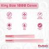 Kashmir Pink Pre Rolled Cones King Size  1000 Count Stylish Pink Rolling Papers with Filter Tips  Vegan-Friendly, Dye-Safe, Slow Burn, 108mm Pre Rolls  Easy Fill, Bulk Pack view 2