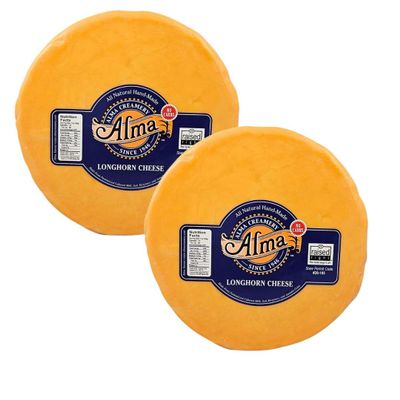 NineLife Basics Alma Cheese Full Moon - Longhorn Mild Cheddar (Pack of 2)
