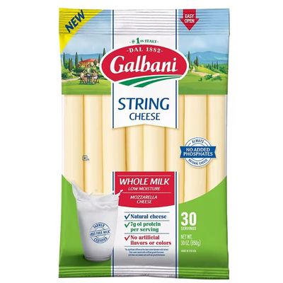 NineLife Basics Galbani Mozzarella String Cheese 30 Ct