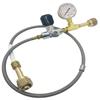 Preece Precision Oxygen Transfill Hose Assembly with Control Valve and Bleed Valve, CGA540 to CGA540 Cylinder Tank Connections view 1