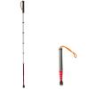 Tavkomco Telescopic Blind Cane - Titanium Alloy Walking Cane with Warning Reflective Film,for The Blind or Visually Impaired Mobility Aids Assist Tool(A,128cm/50.4in) view 1