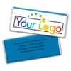 50 Pcs Personalized Candy Promotional Products Add Your Logo Chocolate Bars - Royal Blue view 2