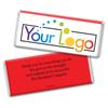 50 Pcs Personalized Candy Promotional Products Add Your Logo Chocolate Bars - Red view 2