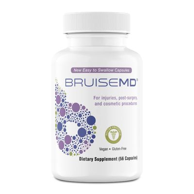 BruiseMD Bromelain 500mg 2,400GDU/g Supplement with Zinc and Vitamin C for Swelling, Inflammation, and Discoloration, Easy to Swallow Capsules (14-Day Supply) - Advanced Formula