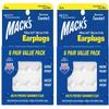 Mack's Pillow Soft Silicone Earplugs - 6 Pair, Value Pack of 2  The Original Moldable Silicone Putty Ear Plugs for Sleeping, Snoring, Swimming, Travel, Concerts and Studying | Made in USA view 1