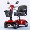 1 Pair 8 Inch Replacement Electric Wheelchair Front Wheels, Non-Inflatable Solid Tire with 3/4" (19mm) Bearing and 3/16"(15mm) Keyway view 2
