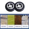 1 Pair 8 Inch Replacement Electric Wheelchair Front Wheels, Non-Inflatable Solid Tire with 3/4" (19mm) Bearing and 3/16"(15mm) Keyway view 4