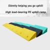 ZENSTE Threshold Ramp for Doorways Portable Lightweight Plastic Curb Ramp for Driveway, Loading Dock, Sidewalk, Car, Scooter, Bike, Motorcycle, Wheelchair, 50*27*7cm, Black view 2