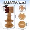 Hying 2026 Graduation Money Holder Class of 2026 Money Card Holder Brown Wooden Money Holder Cash Gift Ideas 2026 Congrats Grad Tiered Tray Cash Cake DIY Greeting Gift for Graduation Party Supplies view 2