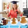 Hying 2026 Graduation Money Holder Class of 2026 Money Card Holder Brown Wooden Money Holder Cash Gift Ideas 2026 Congrats Grad Tiered Tray Cash Cake DIY Greeting Gift for Graduation Party Supplies view 3