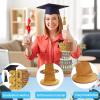 Hying 2026 Graduation Money Holder Class of 2026 Money Card Holder Golden Wooden Money Holder Cash Gift Ideas 2026 Congrats Grad Tiered Tray Cash Cake DIY Greeting Gift for Graduation Party Supplies view 3