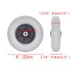 1 Pair 6/7/8" Wheelchair Replacement Wheels, PU Solid Wheelchair Front Wheels Assembly with 5/16" (8 mm) Bearing for Disabled Old People Wheelchair (Size : 8inch 2) view 2