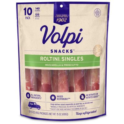 NineLife Basics Volpi Snacks Roltini Mozzarella&Prosciutto 10 pack- 15 oz