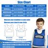 Compression Vest for Kids (Extra Small, Ages 1 to 3) Weighted Vest for Kids Including 6 Removable Weights Blue view 4