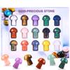 15pcs Natural Crystal Mushrooms Stones Bulk Mushroom Rock Collection Set 0.8Inch Mini Mushroomm Decor Sculptures Healing Crystals for Kids Beginners DIY Jewelry view 1