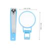 ifundom Nail Clippers Magnifying Glass 2 Pack Nail Cutters Rust- Comfortable Handling for Boys and Girls and Adults view 2