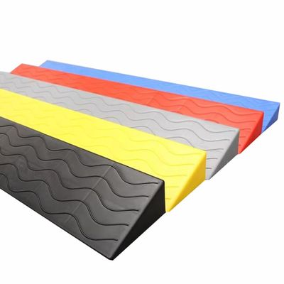 CJBWJM Wheelchair Ramp for Doorway, 0.4"-4" Non Slip Rubber Threshold Ramp for Wheelchair Accessibility, Driveway Curb Ramp for Home Steps (Color : Red, Size : 10cm/4in)