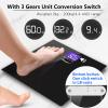 Awaiymi 440 lb Large LCD Screen Talking Scales for Body Weight,Loud and Clear Voice Talking Scales for Visually Impaired, Talking Bathroom Scale, Includes Batteries & Anti Slip Pad view 2