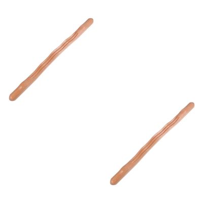 Healvian 2pcs Wooden Gua Stick for Body Massage and Meridian Scraping Tool for Full Body Relaxation Promotes Circulation and Relieves Fatigue