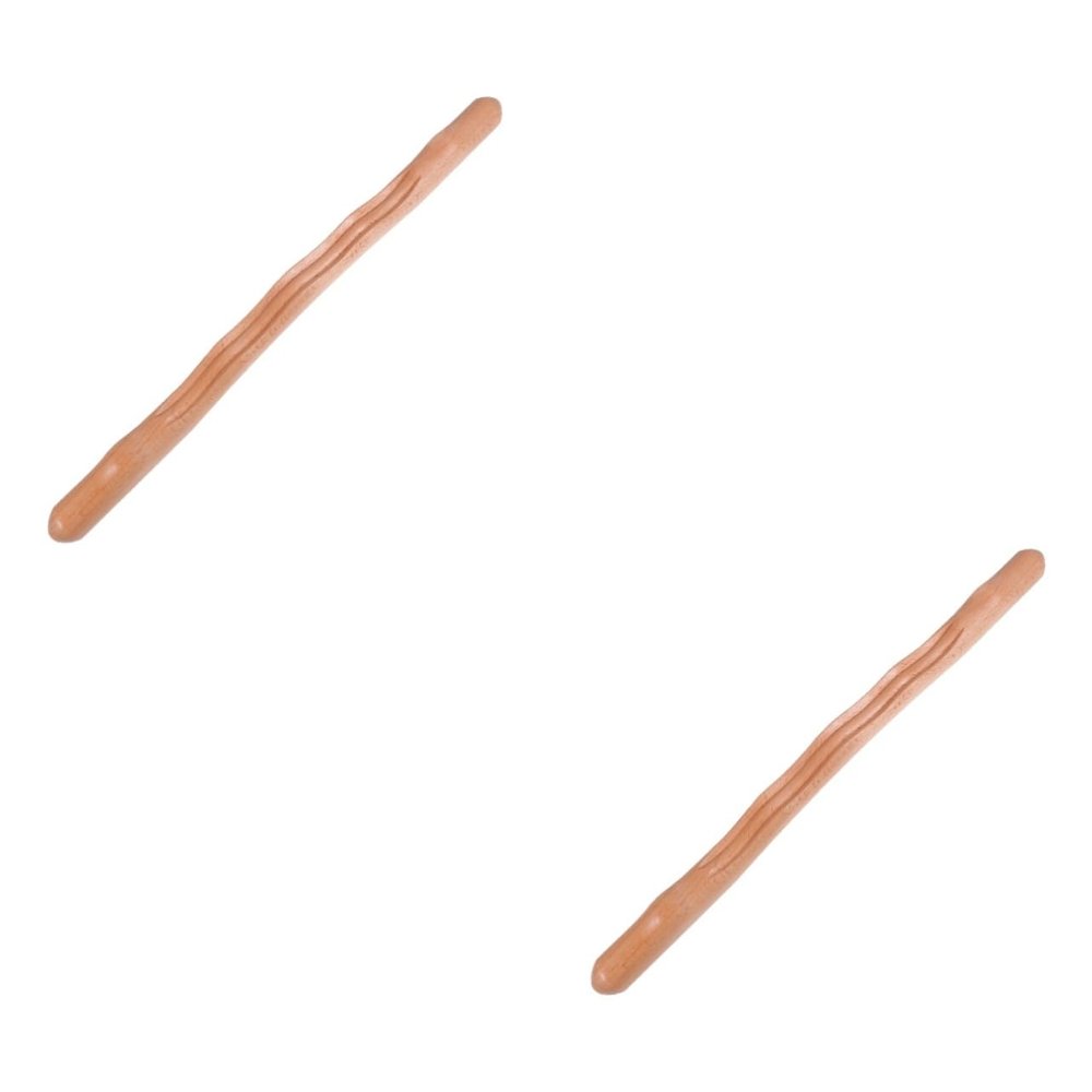 Healvian 2pcs Wooden Gua Stick for Body Massage and Meridian Scraping Tool for Full Body Relaxation Promotes Circulation and Relieves Fatigue