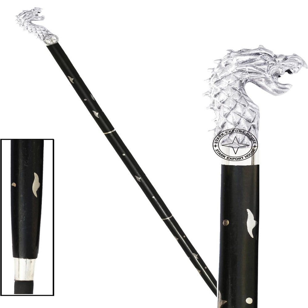 Nautical Designer Walking Stick Men & Women Canes and Wooden 37 inch Handle Natural Wood Rosewood (LICE)
