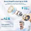 Hearing Aids, RIC Rechargeable Hearing Aids for Seniors Adults with Noise Cancelling, Behind-The-Ear 16-Channel Digital Invisible Hearing Amplifier Devices with LED Charging Case for Moderate to Severe Hearing Loss view 3