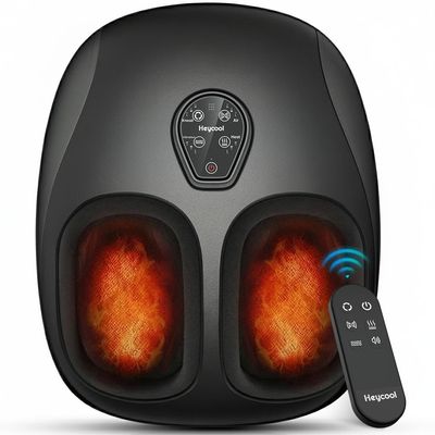 2026 Upgraded Shiatsu Foot Massager with Heat and Compression, FSA Eligible HSA Store Eligible, Remote Control, Foot Massager for Plantar Fasciitis, Neuropathy,Valentine's Day Gifts, Men, Women