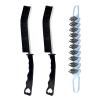 Crevice Cleaning Brush Hard Bristle Grout Brush Scrub Brush Toilet Brush Cleaning Tools Cleaning Supplies for Household Use Bathroom Kitchen 3 Pcs (Black&Blue) view 1