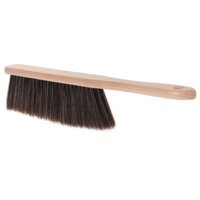 Alipis Handheld Small Wooden Broom Soft Bristles Ergonomic Dust Brush for Desk Bed Car and Keyboard Cleaning Compact and Multi-Purpose Sweeping Tool for