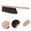 Alipis Handheld Small Wooden Broom Soft Bristles Ergonomic Dust Brush for Desk Bed Car and Keyboard Cleaning Compact and Multi-Purpose Sweeping Tool for view 4