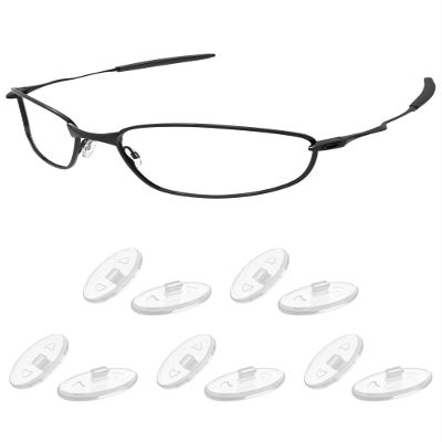 PapaViva Replacement Nose Pads Nose Pieces for Von Zipper Mayfield - Euro Fit (5 Pairs Packed-Clear)