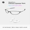 PapaViva Replacement Nose Pads Nose Pieces for Von Zipper Mayfield - Euro Fit (5 Pairs Packed-Clear) view 2