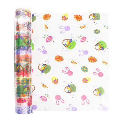 JOYIT 100ft Cellophane Wrap Roll with Egg (35 in x 100 ft) - 3 Mil Thick Wrapping Paper Roll, Cellophane Bags for Baskets, Candy Gift Wrapping