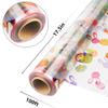 JOYIT 100ft Cellophane Wrap Roll with Egg (35 in x 100 ft) - 3 Mil Thick Wrapping Paper Roll, Cellophane Bags for Baskets, Candy Gift Wrapping view 2