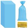 Lecpeting 100 Pcs Cellophane Treat Bags Plastic Goodie Candy Bags with Twist Ties for Gift Wrap Birthday Wedding Baby Shower Christmas Party Supplies (Light Blue) view 1