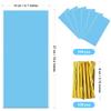 Lecpeting 100 Pcs Cellophane Treat Bags Plastic Goodie Candy Bags with Twist Ties for Gift Wrap Birthday Wedding Baby Shower Christmas Party Supplies (Light Blue) view 2