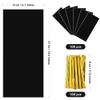 Lecpeting 100 Pcs Cellophane Treat Bags Plastic Goodie Candy Bags with Twist Ties for Gift Wrap Birthday Wedding Baby Shower Christmas Party Supplies (Black) view 2
