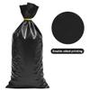 Lecpeting 100 Pcs Cellophane Treat Bags Plastic Goodie Candy Bags with Twist Ties for Gift Wrap Birthday Wedding Baby Shower Christmas Party Supplies (Black) view 3
