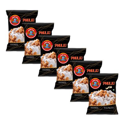 Dadi Jan Phulki 200g (7.05oz) | Pack of 6 | Delicious & Traditional | Perfect Snacks for Kids & Adults | Halal & Suitable for Vegetarians