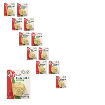 Three Little Pigs Sous Vide Egg Bite Spinach & Feta, 2.5OZ, 12 Pack