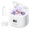 Ultrasonic Retainer Cleaner, Sonic Dental Cleaning Pod, Portable 30W/45kHz Machine for Dentures, Aligners, Braces, Mouth Guards, Jewelry (White) view 1